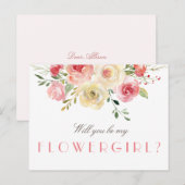フローラ |私の花のカードは？ インビテーションポストカード (正面/裏面)