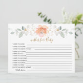 フローラ,緑の願い,ベビーシャワーの試合 招待状 (スタンド正面)