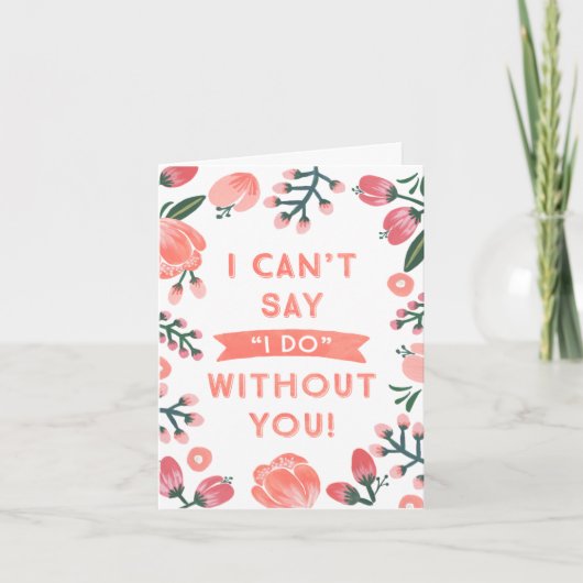 フローラ |花嫁メイド 招待状 (正面)