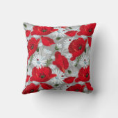 フローラ 赤と白 クッション (裏面)