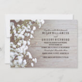 フローラ – 赤ん素朴坊の息シンプル夏結婚の 招待状 (正面)