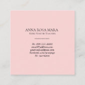 *~*フローラ·金ゴールド·バーガンディ·ヒーラー·霊気·エネルギー スクエア名刺 (裏面)