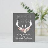 フローラ〔雄ジカの〕枝角+チャッインスパイアクボード日付の保存 案内ポストカード (スタンド正面)