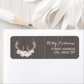 フローラ〔雄ジカの〕枝角+バーンウッド住所 シール (インサイチュ)