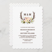 フローラ〔雄ジカの〕枝角 |結婚式招待状 招待状 (正面/裏面)