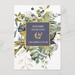 フローラ |青と緑とアンパサンド披露宴 エンクロージャーカード