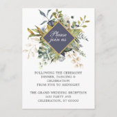 フローラ |青と緑とアンパサンド披露宴 エンクロージャーカード (裏面)