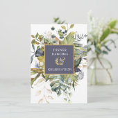 フローラ |青と緑とアンパサンド披露宴 エンクロージャーカード (スタンド正面)