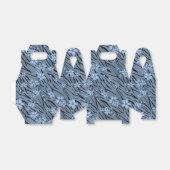 フローラ，青，タイガーパターン フェイバーボックス (折り畳みなし)