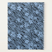 フローラ，青，タイガーパターン プランナー手帳 (裏面)