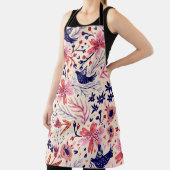 フローラ、鳥、ヴィンテージシームレスなパターン。 エプロン (インサイチュ)