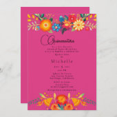 フローラ – 15th誕生日クシナエラ 招待状 (正面/裏面)