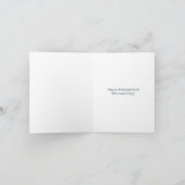 フローラ, 3月8国際的日女性の日 カード (内部)