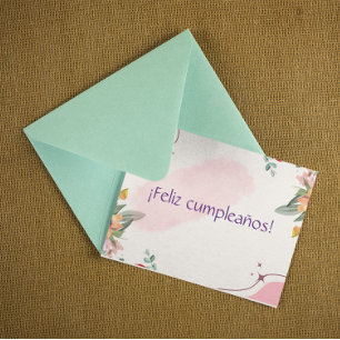 フローラ- cumpleos!スペインの誕生日 カード