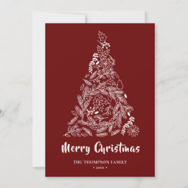 フローラ | Poinsettia Pine Bough Red シーズンカード