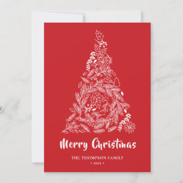 フローラ | Poinsettia Pine Bough Red シーズンカード
