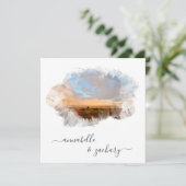 *~*フローラ+ RSVP - QR RAINBOW AR11ビーチ結婚式 招待状 (スタンド正面)