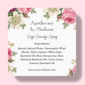 フローラ | Sage Smudgeスプレーボトルラベル スクエアシール