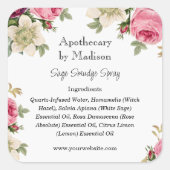 フローラ | Sage Smudgeスプレーボトルラベル スクエアシール (正面)