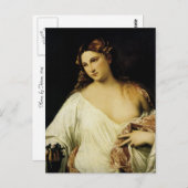 フローラ、Tititian著 ポストカード (正面/裏面)