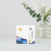 *～*フローラAgate Birting Scomsic Midwime Doula スクエア名刺 (スタンド正面)