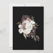 *～*フローラAR15結婚のMAROONバラRSVP +  招待状 (裏面)