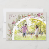 フローラArch Photo Happy Mother's Day Mama カード (正面)