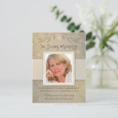 フローラBeige写真ありがとうポストカード ポストカード (スタンド正面)