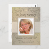 フローラBeige写真ありがとうポストカード ポストカード (正面/裏面)