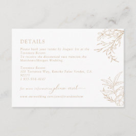 フローラBoho結婚の詳細エンクロージャ エンクロージャーカード