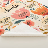 フローラBoho聖書の聖句と名前 シェルパブランケット (3/4)