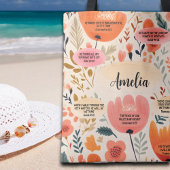 フローラBoho聖書の聖句と名前 トートバッグ