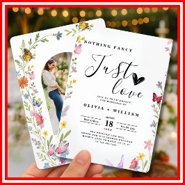 フローラBoho Nothing ファンシー Just Loveの結婚写真 招待状