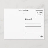 フローラChalkboard日付ポストカードの保存 案内ポストカード (裏面)