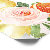 フローラCirusメインスクイーズ赤ちゃんシャワー歓迎サイン フォトプリント (角)