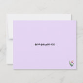 フローラCityscape 50結婚周年記念招待状 招待状 (裏面)