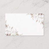 フローラCorksブライダルシャワーカードゲーム数 プレイスカード (裏面)