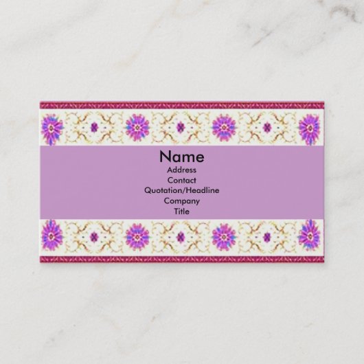 フローラDecoプロファイルカード 名刺 (正面)