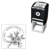 フローラEx Librisの図書館の植物学 セルフインキングスタンプ (インサイチュ)