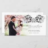 フローラFlriish 03の結婚発表写真カード 案内状 (正面/裏面)
