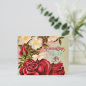 フローラGemバラヴィンテージ花カタログカバー ポストカード (スタンド正面)