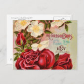 フローラGemバラヴィンテージ花カタログカバー ポストカード (正面/裏面)