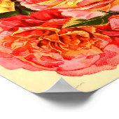 フローラGemsバラヴィンテージシードカタログカバー ポスター (角)