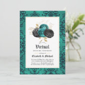 フローラGothic Online 結婚 Virtual 招待状 (スタンド正面)