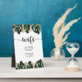 フローラGreenery Wifiパスワードビジネス フォトプラーク (側面)