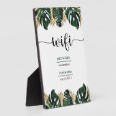 フローラGreenery Wifiパスワードビジネス フォトプラーク (側面)