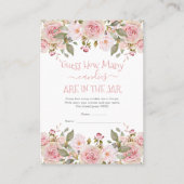 フローラJarゲームカード内のキャンディの数を推測 名刺 (正面)