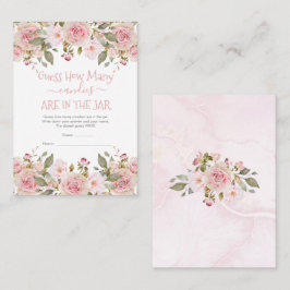 フローラJarゲームカード内のキャンディの数を推測 名刺