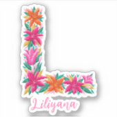 フローラL型カスタムビニール製シール シール (正面)