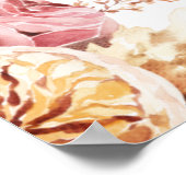 フローラLITTLE PUMPKIN GIRL Baby Showerへようこそ ポスター (角)